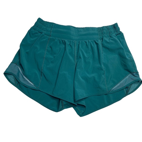 lululemon athletica Teal Athletic Shorts size 8 tall - Picture 1 of 8